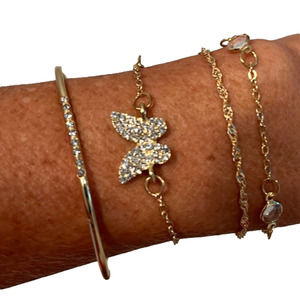 Multi Layered Goldtone Bracelets, NWOTs